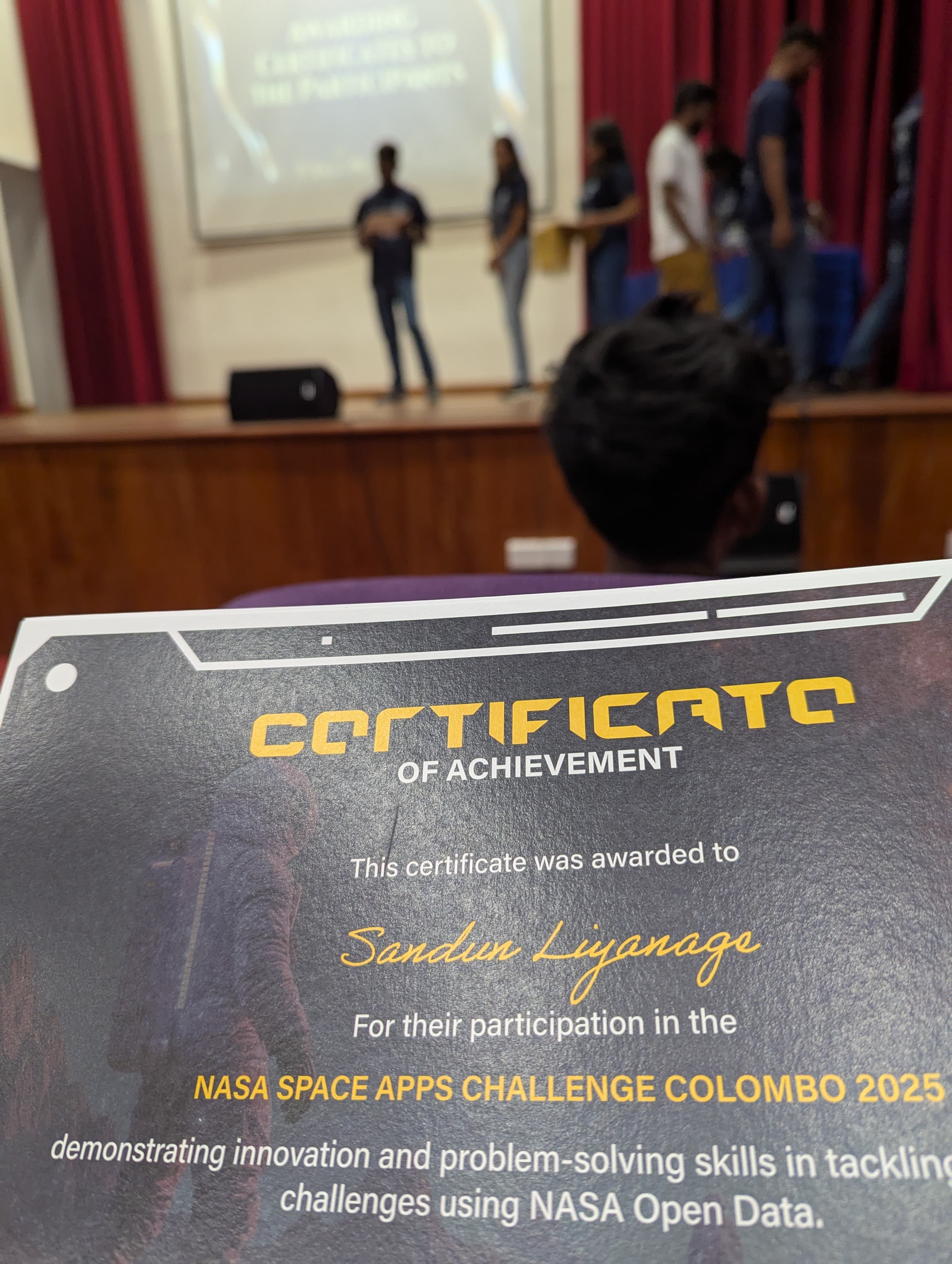 Award Ceremony - Nasa Space Apps Challenge photo 1